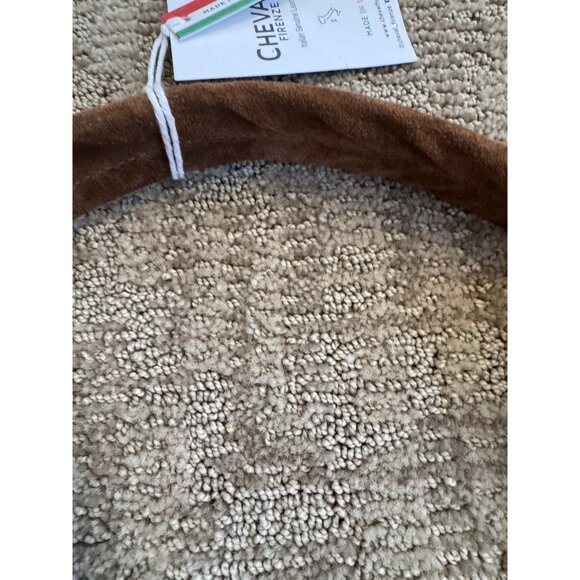 NWT CHEVAL Firenze Suede Genuine Leather Hobo Bag Pouch Camel Tan Italy - Picture 14 of 16